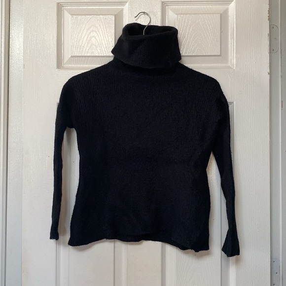 Reformation Black Alpaca Turtleneck Sweater Knit - Picture 5 of 14